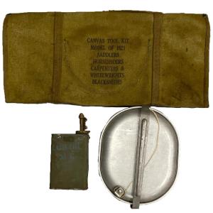 Photo of WWII US ARMY TOOL KIT/ CANTEEN KIT