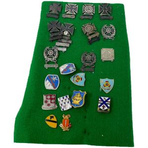 Photo of WWII US ARMY QUALIFICATION MEDALS, BADGES/PINS AND MORE (Sterling silver).
