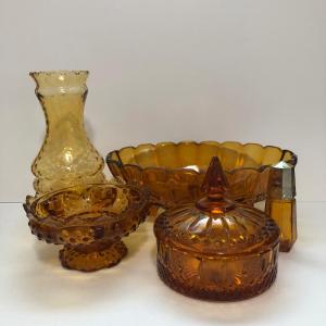 Photo of LOT 54U: Vintage Amber Glass Collection