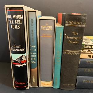 Photo of LOT 132: Ernst Hemmingway Collection: Set of 3 First Edition Library Novels w/Sl