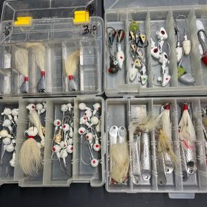 Photo of LOT 129B: Assorted Fishing Lures - Jig Heads, Bucktails, Spoons