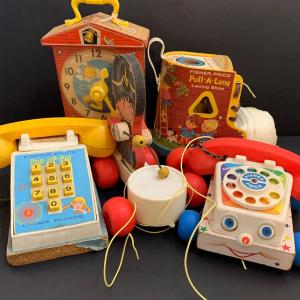 Photo of LOT 99: Vintage Fisher Price Pull Toys & More