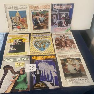 Photo of Vintage Sheet Music Magazines