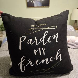 Photo of Pardon my French decor pillow 