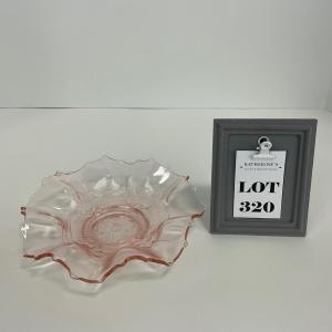 Photo of -320- GLASSWARE | Pink Depression Glass Bowl
