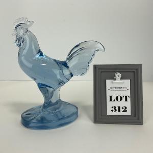 Photo of -312- PADEN CITY | Ice Blue Barnyard Rooster