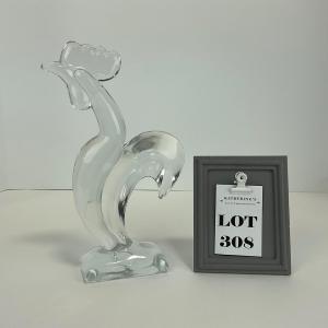 Photo of -308- VIKING | Clear Glass Kelloggs Rooster #1321