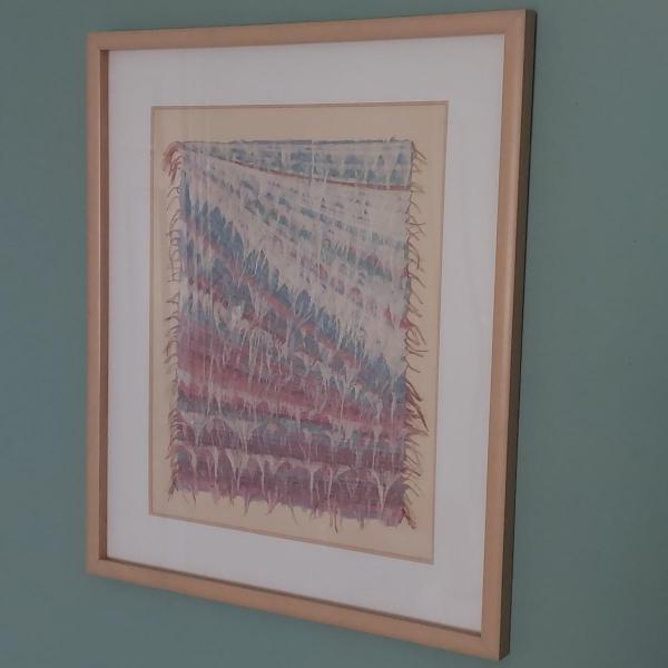 Photo of Framed Signed Textile Art (UB2-BBL)