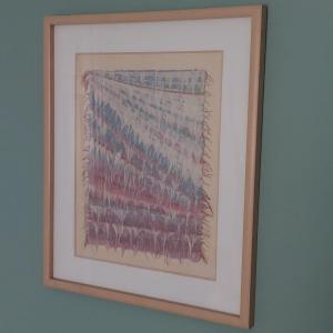 Photo of Framed Signed Textile Art (UB2-BBL)
