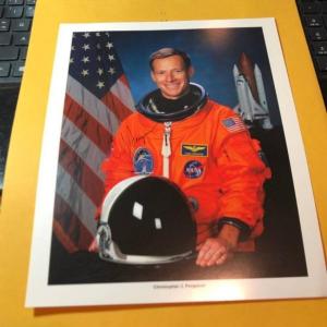 Photo of Vintage Christopher J. Ferguson Hand Signed 8x10 NASA Photograph in VG Condition