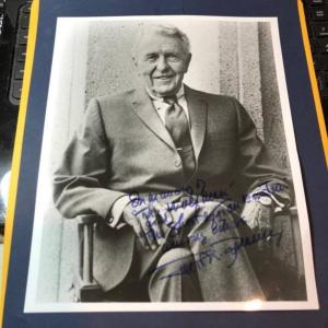 Photo of Vintage RALPH BELLAMY Hand Signed 8x10 Photograph in VG Condition.