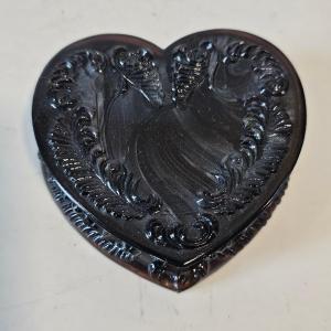 Photo of Black Glass Heart Box