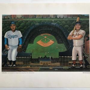 Photo of The Way It Was Art Series. New York Giants - Brooklyn Dodgers National League Pl
