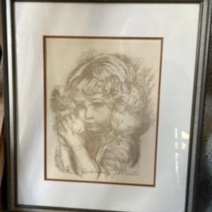 Photo of Original Vintage TENDERNESS by Judie Martin Signed Limited Edition 105/300 Litho