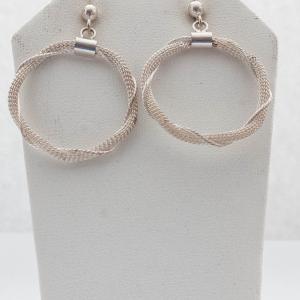 Photo of SS braided circle earrings