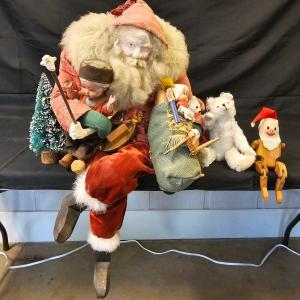 Photo of Norma DeCamp Seated Santa Figure & More (L-JS)