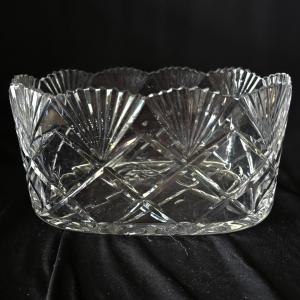Photo of Oblong Crystal Bowl'/Vase
