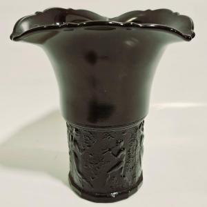 Photo of L.E.Smith 1930s Black Amethyst Glass Vas