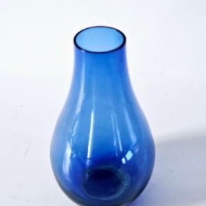 Photo of Vintage Cobalt Blue Glass Vase