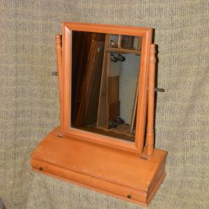 Photo of 1950's Maryland Maple Shaving Mirror w/ Drawer and Lid 22"x19.25"x8.25"