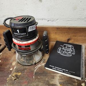 Photo of Craftsman 1 HP Router with book tested working