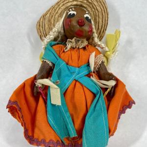 Photo of Vintage Mexican Hand-painted Folk Art Doll