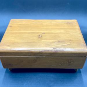 Photo of Cedar Trinket/Sewing Box with Hinged Lid