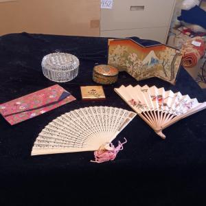 Photo of TRINKET BOXES, FANS, MIRROR COMPACT AND MORE
