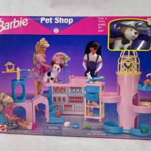 Photo of Barbie Pet Shop Accessories Playset Dog Grooming Station Cat Tree Feeding Statio