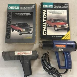 Photo of 256 Timing Light / Heat Gun / 2 Chilton Manuals ~ Chevrolet 1988-93 Full Size Tr