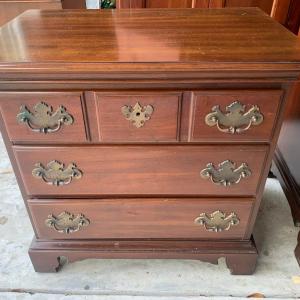 Photo of Link-Taylor nightstand, dove tail, 3 drawer (2 in this auction)
