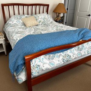 Photo of Strobler Queen headboard/ footboard and rails