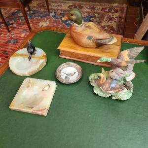 Photo of Lot of Waterfowl Collection Coaster, Trinket box
