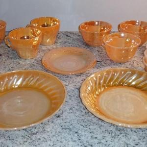 Photo of Orange Glass Dishes