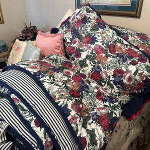 Photo of Vintage King Bed Set in Floral pattern