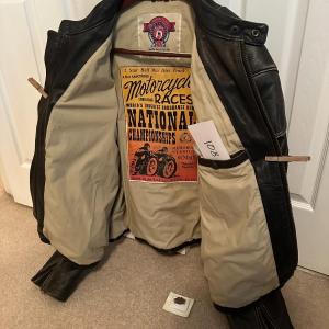 Photo of American Motorcycle Association 75th Anniversary Leather Bikers Jacket