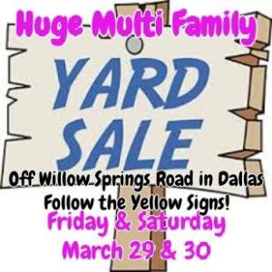 Photo of Huge Multi Family Yard Sale!