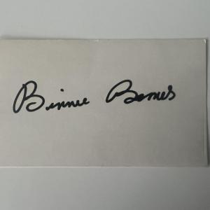 Photo of Binnie Barnes original signature