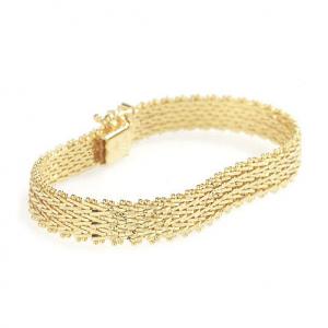 Photo of 18kt gold-clad SS riccio bracelet