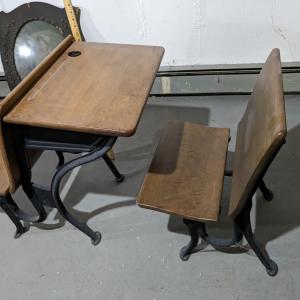 Photo of Vintage ASC School Desk w/ extra Bench