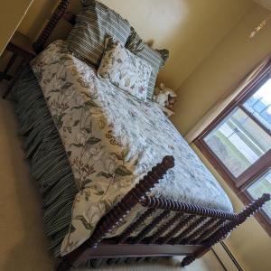 Photo of Full Size Spool Bed w/ Mattress & Bedding
