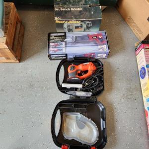 Photo of 3 pc Tool Lot B&D 7901 Grinder , Reciprocating Saw, Zip Saw