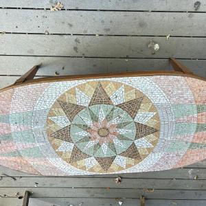 Photo of Vintage Mosaic Cocktail Side Table / Coffee table