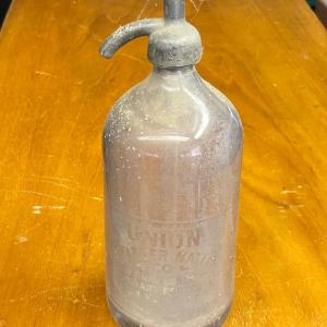 Photo of Vintage Union Seltzer Water Co Seltzer Water Bottle San Francisco