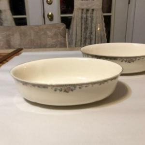 Photo of 2 Spring Vista Lenox 10” Vegetable Dishes Never Used Condition A-1 Condition. 