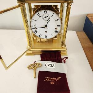 Photo of Kieninger Mantel Clock working top has nameplate