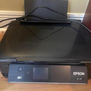 Photo of Epson Expression XP-410 Wireless Color All-in-One Inkjet Printer & ink cartridge