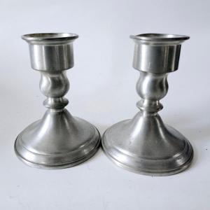 Photo of Pewter Candle Sticks