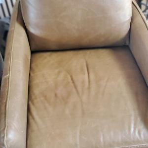 Photo of Italian leather chair