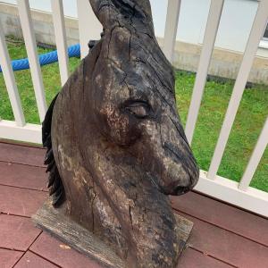 Photo of Hand Carved Wood Horse